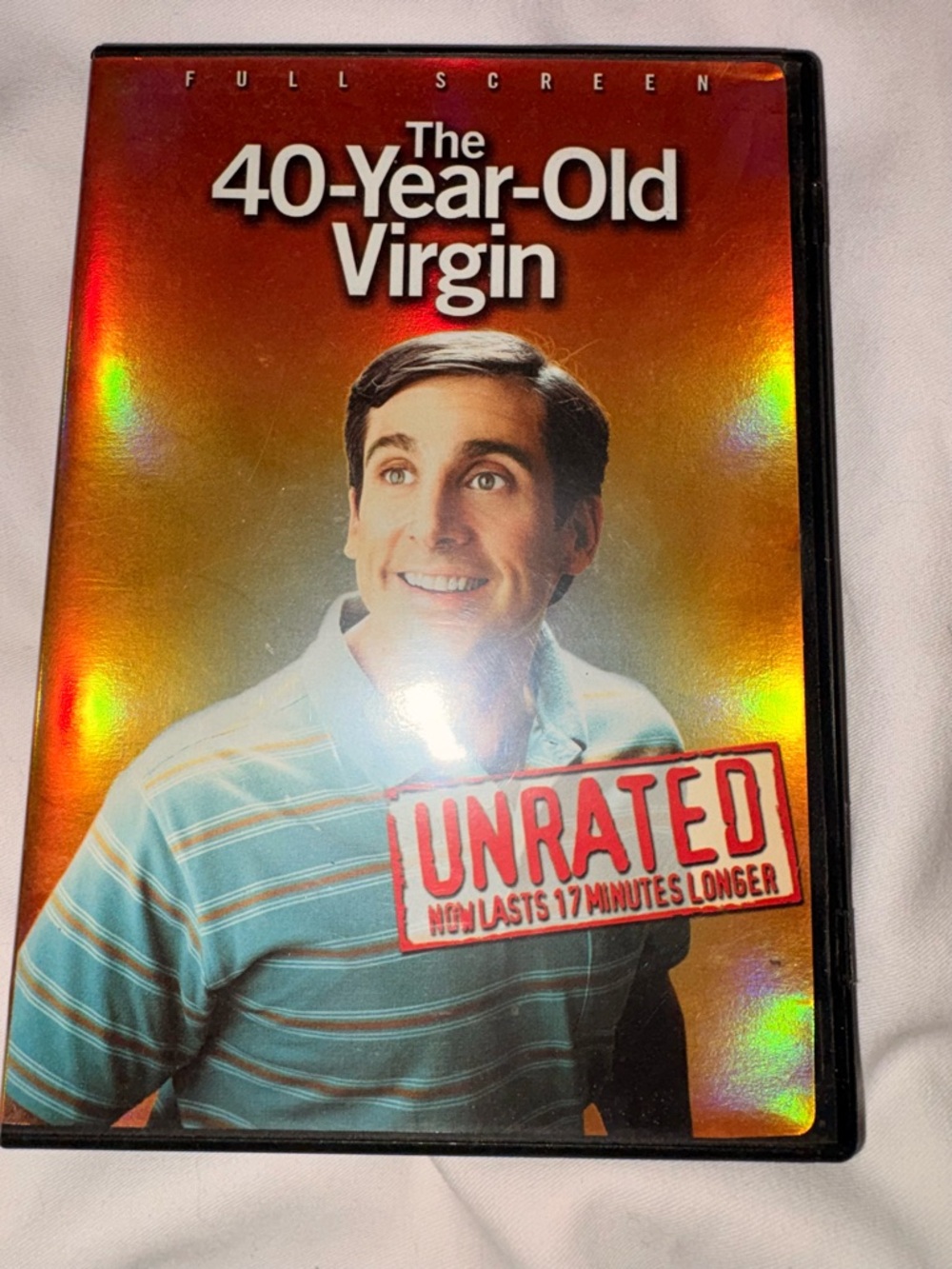The 40-Year-Old Virgin Unrated DVD - Orange Cover